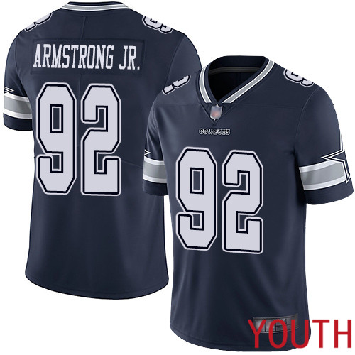 Youth Dallas Cowboys Limited Navy Blue Dorance Armstrong Jr. Home #92 Vapor Untouchable NFL Jersey